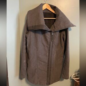 lululemon athletica Dark Charcoal Funnel Collar Zip Jacket